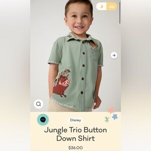Little Sleepies Lion King Button Down Shirt 4T